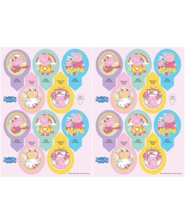 dekora PEPPA PIG Edible Wafer Cake Cupcake Decorations Pack of 20 135050