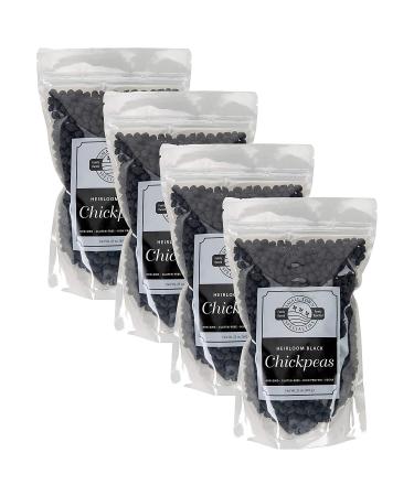 Heirloom Black Chickpeas 23oz - Grown in USA | Dried Beans for Sale - Buy Online on GoSupps.com