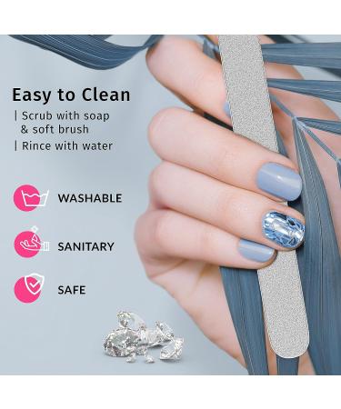 Diamancel Luxury Diamond Nail File - 4 Extra Coarse Grit for Acrylic, Resin & Gel Nails - Buy Online on GoSupps.com