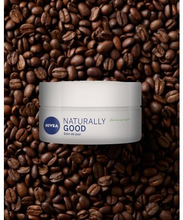 NIVEA NATURALLY GOOD Energizing Day Cream with Recycled Coffee Oil (1 x 50 ml) Moisturizing Face Cream Natural care with vegan formula for energized skin - Buy Online on GoSupps.com