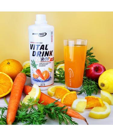 Best Body Nutrition Vital Drink Zerop A-C-E - Sugar-Free Beverage Concentrate (1L) | Makes 80 Liters | Original Sirup - Buy Online on GoSupps.com