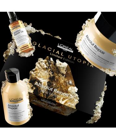 L'Or al Professionnel Absolut Repair Gift Set Repairing Routine Dry & Damaged Hair 10-In-1 Shampoo + Mask + Oil Trio Serie Expert Limited Edition - Buy Online on GoSupps.com