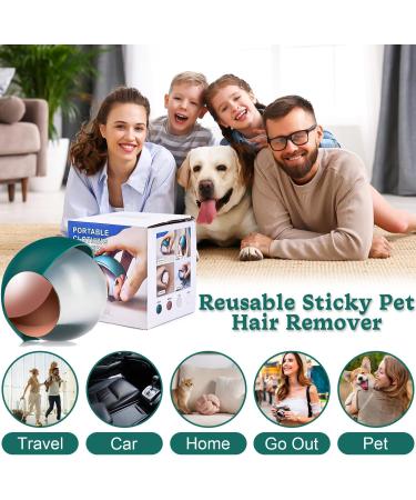 Foot Roll Reusable Lint Roller Ball - Washable Hair Remover for Pets & Lint (Green) | Eco-Friendly Pocket Size - Buy Online on GoSupps.com