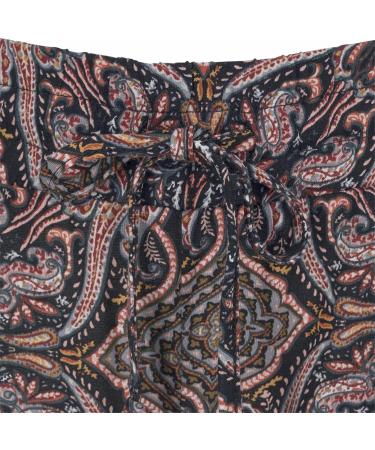 Ronony Women's Boho Pants - Regular Fit Straight Leg Summer Trousers | Lightweight Leisure Pants for Jogging & Beach - XXL Dark Brown - Buy Online on GoSupps.com