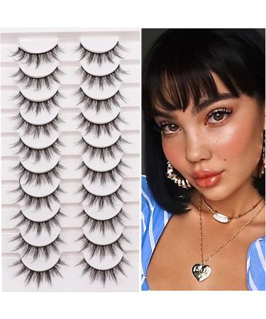 Ahrikiss Manga Lashes False Eyelashes - Manga-6D75 - 10 Pairs