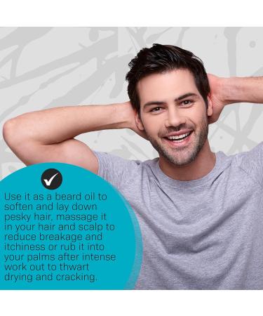 VOLT Lube Men's Beard Oil & Hair Softener | Jojoba & Argan Oil | Unscented | 1 Fl Oz (30 ml) - International Shipping Available - Buy Online on GoSupps.com