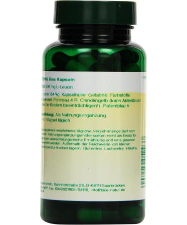 Bios Leucine 500 mg - 100 Capsules | Pure Muscle Support Supplement | International Shipping Available - Buy Online on GoSupps.com