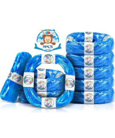 VIPNAJI 9 Pack Diaper Pail Refill Cassettes Baby Refill Film Diaper Pail Compatible with Diaper Pail Models