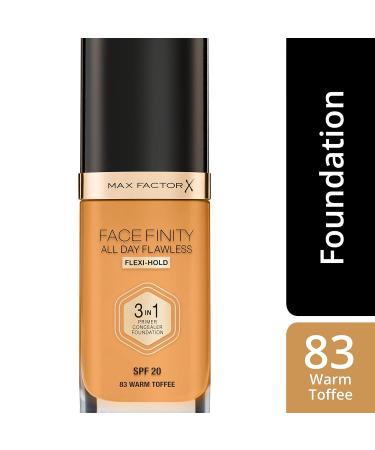 Max Factor Facefinity 3-in-1 All Day Flawless Liquid Foundation SPF 20 - Warm Toffee 30ml | Buy Internationally - Buy Online on GoSupps.com