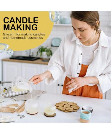 Pure and Organic Vegetable Liquid Glycerine - Vegetable Glycerine for Soap Moisturizing Face and Body 100% Natural Homemade Cosmetic Base - 500 g - Buy Online on GoSupps.com