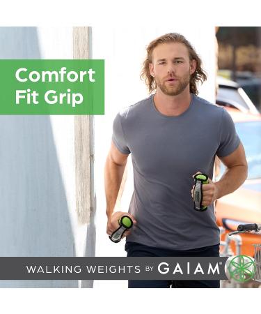 Gaiam Soft Dumbbell Walking Weights for Women & Men - Purple Hand Weights Set with Hand Strap - 1 Count - Buy Online on GoSupps.com