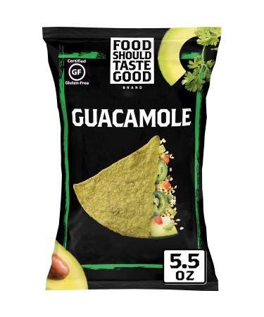 Food Should Taste Good Gluten Free Tortilla Chips, Guacamole, 5.5 oz Guacamole 5.5 Ounce (Pack of 1)