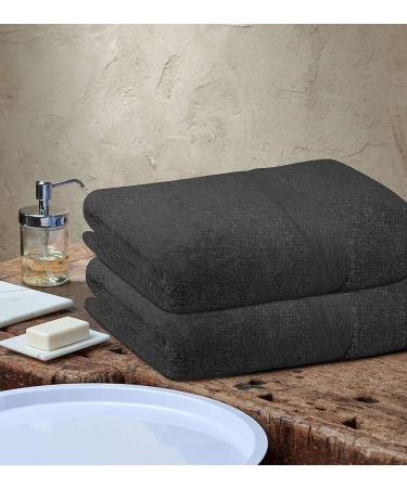Softolle 100% Cotton Luxury Bath Sheets - Set of 2 - 600 GSM - Eco-Friendly & Highly Absorbent - Oeko-Tex Certified - 35 x 70 Inches - Grey - Buy Online on GoSupps.com