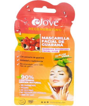 Ejove Facial Mask with Guaranad Extract 20 ml Clarifying and Cleansing Antiaging and Firming Natural Guarana Skin Care Suitable for All Skin Types - Buy Online on GoSupps.com