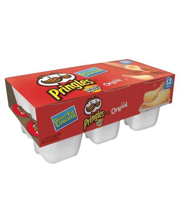 Pringles Potato Crisps Chips - Original - 12 Ct, 8 Oz, Tray
