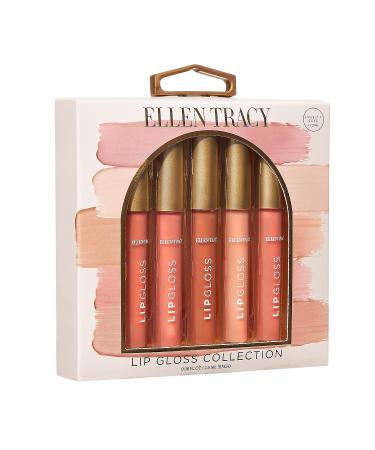 ELLEN TRACY Nude Lip Gloss Collection - 5 Pc. Set of Natural Lip Colors - Buy Online on GoSupps.com