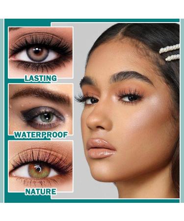 Black Mascara Waterproof Lash Cosmetics 2 In 1 Mascara 5x Longer Lengthening & Thickinging Effect Superstrong & No Clumping Easy to Apply Magic 4d Silk Fiber Mascara Makeup - Buy Online on GoSupps.com