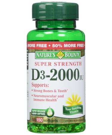 Nature's Bounty D 2000 Iu Softgels 150 Count