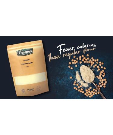 Organic Chickpea Gram Flour 500g - Premium Quality Gluten-Free Flour - Buy Online on GoSupps.com