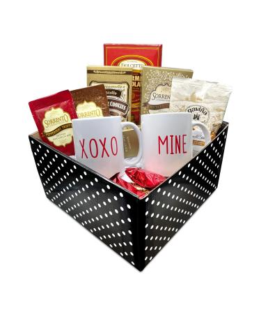 Coffee Gift Basket - Easter Coffee Lover Gift Box- Coffee, Hot Cocoa, Wafers, Chocolate and More XoXo and Mine