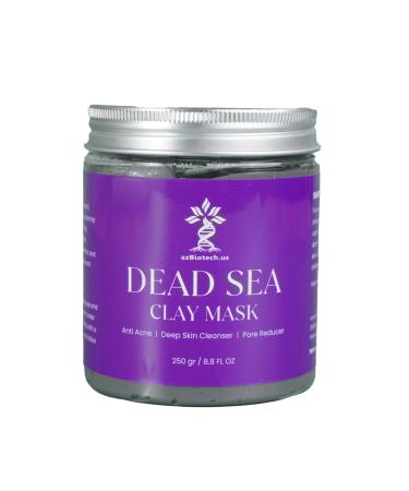 Dead Sea Clay Mask for Face and Body - Natural Skin Care for Women and Men - Best Facial Cleansing Clay Anti Acne Deep Skin Cleanser Pore Reducer - 8.8 fl. Oz