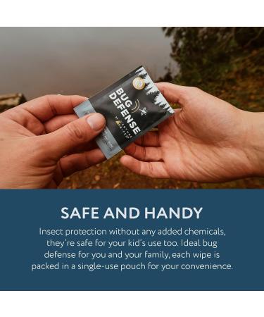 Venture Wipes Natural Mosquito Repellent Wipes - DEET-Free Travel-Friendly Insect Repellent with Citronella Peppermint & Rosemary - 15 Count Bag - Buy Online on GoSupps.com
