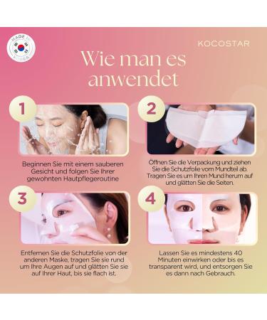  KOCOSTAR KOCOSTAR Happy Hydrogel Mask - 40 Min. Firming Korean Face Mask Sheet for Women with Collagen Extract Water - Moisturizing Collagen Facial Care - A.M. SUNDAY (1 Sheet) - Buy Online on GoSupps.com