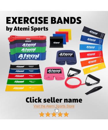 Resistance Bands Set of 5 | Exercise Bands for Glutes Hips & Legs | Ideal for Home Workouts | Resistance Band Set for Men & Women - Buy Online on GoSupps.com