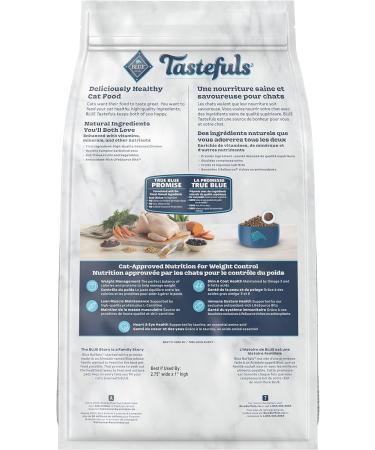 Blue Buffalo Weight Control Natural Adult Dry Cat Food Chicken And Brown Rice 3.1kg bag Medium Bag Weight Control - Buy Online on GoSupps.com