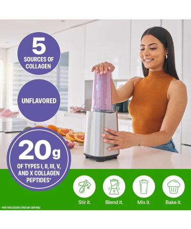 Orgain Hydrolyzed Multi Collagen Powder for Women & Men 20g Collagen Supports Hair Skin Nail & Joint Health Type I II III V X Vitamin C & Amino Acids Non-GMO Unflavored (21 Servings) 15oz - Buy Online on GoSupps.com