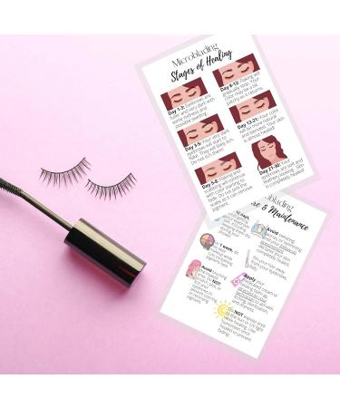 Microblading Healing & Aftercare Postcards | Pack of 30 | Double Sided 4x6 | White with Pictures - Buy Online on GoSupps.com
