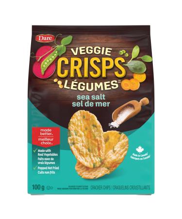 Dare Veggie Crisps Dare Veggie Crisps Sea Salt - Crispy chips made from real vegetables crunchy plant-based snacks 100g