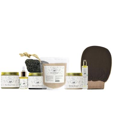 Natural Elephant Ghassoul Moroccan Lava Clay Powder | 100% Pure & Natural | 200g Jar (7oz) - Best for Skin & Hair Care - Buy Online on GoSupps.com