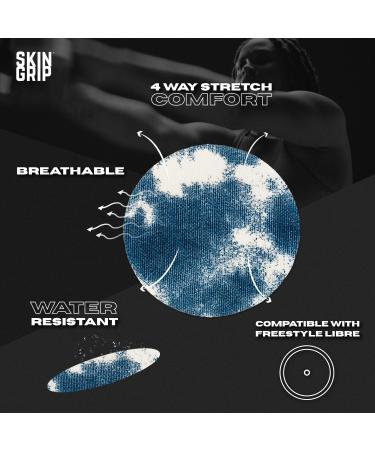 Skin Grip Adhesive Patches for Libre 2 CGM - Waterproof Sweatproof & Long-Lasting Medical Tape | Classic Pack - Buy Online on GoSupps.com