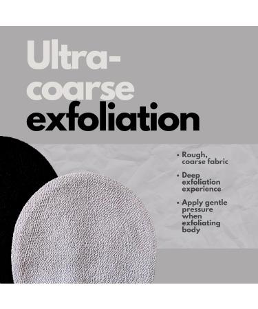 BFefBo Exfoliating Glove Kessa Mitt - Black & Grey | Ultra Coarse Natural Body Care for Deep Exfoliation | Silky Smooth Skin | Plant-Based - Buy Online on GoSupps.com