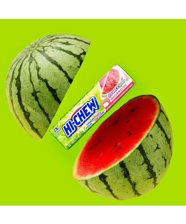 HI-CHEW Watermelon Candy - 15 Soft & Chewy Taffy Sticks | Juicy Fruit Flavor | International Shipping Available - Buy Online on GoSupps.com