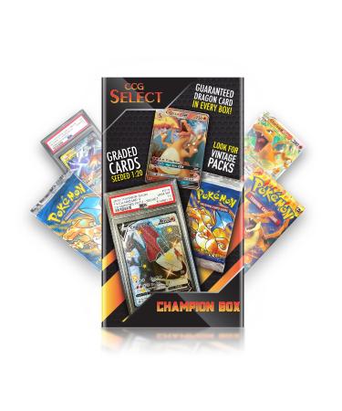 CCG Select Fire Dragon Champion Mystery Box w/ 3 Booster Packs Collector Bundle