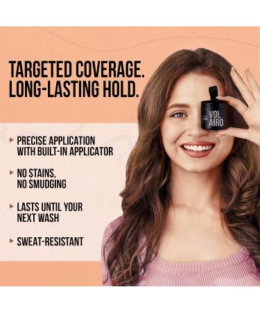 Volairo Light brown hair growth powder 4 g hair concealer for hair densification at visible hair roots waterproof hair makeup conceals gray hair and light spots for women and men - Buy Online on GoSupps.com