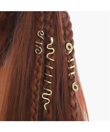 Buy Bantre 6-Piece Spiral Hair Needles & Clips - Gold Metal Braids 3 Sizes - International Shipping Available - Buy Online on GoSupps.com