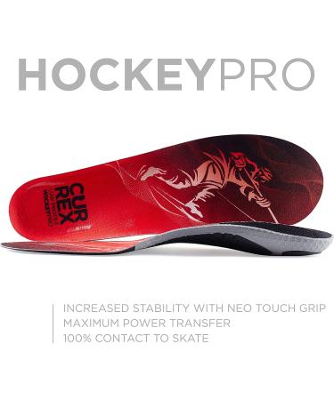 CURREX HockeyPRO Insole - Dynamic Support for Hockey, Figure Skating, Inline Skates - Men, Women, Youth - Size L (8-9.5) - Red - Buy Online on GoSupps.com