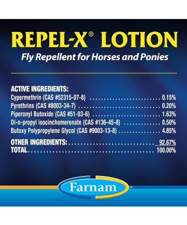 Farnam Repel-X Lotion Fly Repellent for Horses and Ponies Lotion - Pack of 2 - 8 Oz. - Buy Online on GoSupps.com