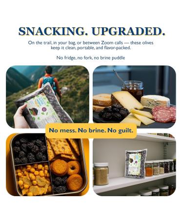 NaturalZing Organic Peruvian Black Dried Pitted Olives 8oz - Premium Cured with Sea Salt - Buy Online on GoSupps.com