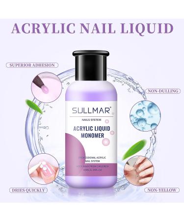 SULLMAR Odorless Acrylic Monomer Liquid for Nails - 40ml/1.35FL.OZ - Buy Online on GoSupps.com