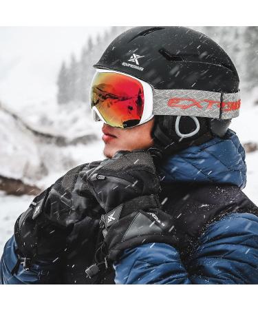 Extremus Outlook Peak Ski Gloves - Unisex Warm 3M Thinsulate Snow Gloves - Waterproof & Windproof - Black XL - Buy Online on GoSupps.com