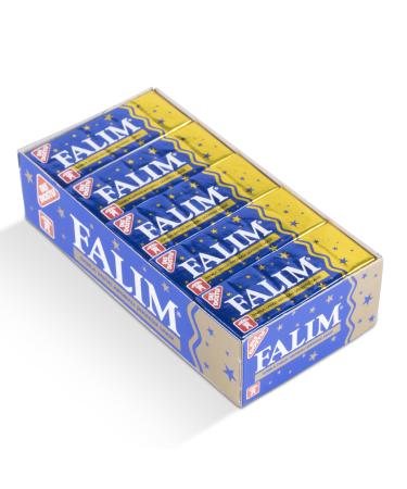 Falim Chewing-gum Saveur Damla Sak z 1x pack de 5 (140g) Sans sucre longue dur e & respectueux des dents Go t traditionnel mastika Emballage bleu et dor