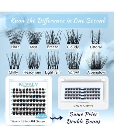 Lash Clusters 70 Pcs | DIY Individual Eyelash Extensions | Soft & Comfortable (Alpenglow C-Mix 8-16mm) - Buy Online on GoSupps.com