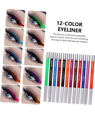 FOMIYES 24 Pcs 1 Set Shadow Set Colored Eyeliners Eye Line Makeup Kit Water Proof To Rotate 1 count (Pack of 1) Colorfulx2pcs - Buy Online on GoSupps.com