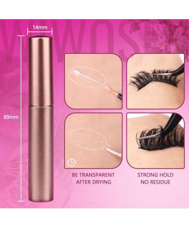 wiwoseo Lash Glue Strong Hold Eyelashes Glue Waterproof Eyelash Adhensive Glue for Strip Lashes Fast Drying Lashes Glue 2 Pack (5mlx2) A-Lashes Glue-ii - Buy Online on GoSupps.com