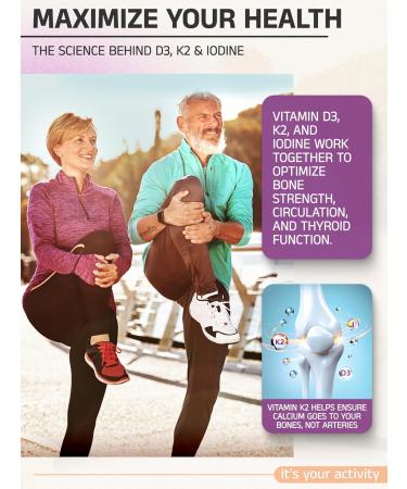 Eternity Medicine Rx Vitamin D3 K2 5000 IU High Potency D3 and K2 Supplement for Bone Heart & Immune Support Doctor Formulated 90 Easy-to-Swallow Capsules Non-GMO USA Made - Buy Online on GoSupps.com