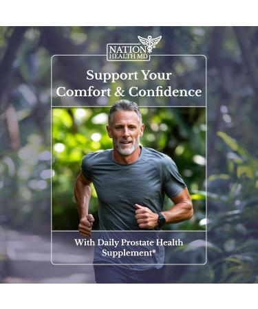 NATION HEALTH MD Flow Active - Prostate Health Supplements for Men - Bladder & Prostate Support Vitamins - with Saw Palmetto Selenium Stinging Nettle Pygeum & Pine Bark Extract - 30 Capsules - Buy Online on GoSupps.com